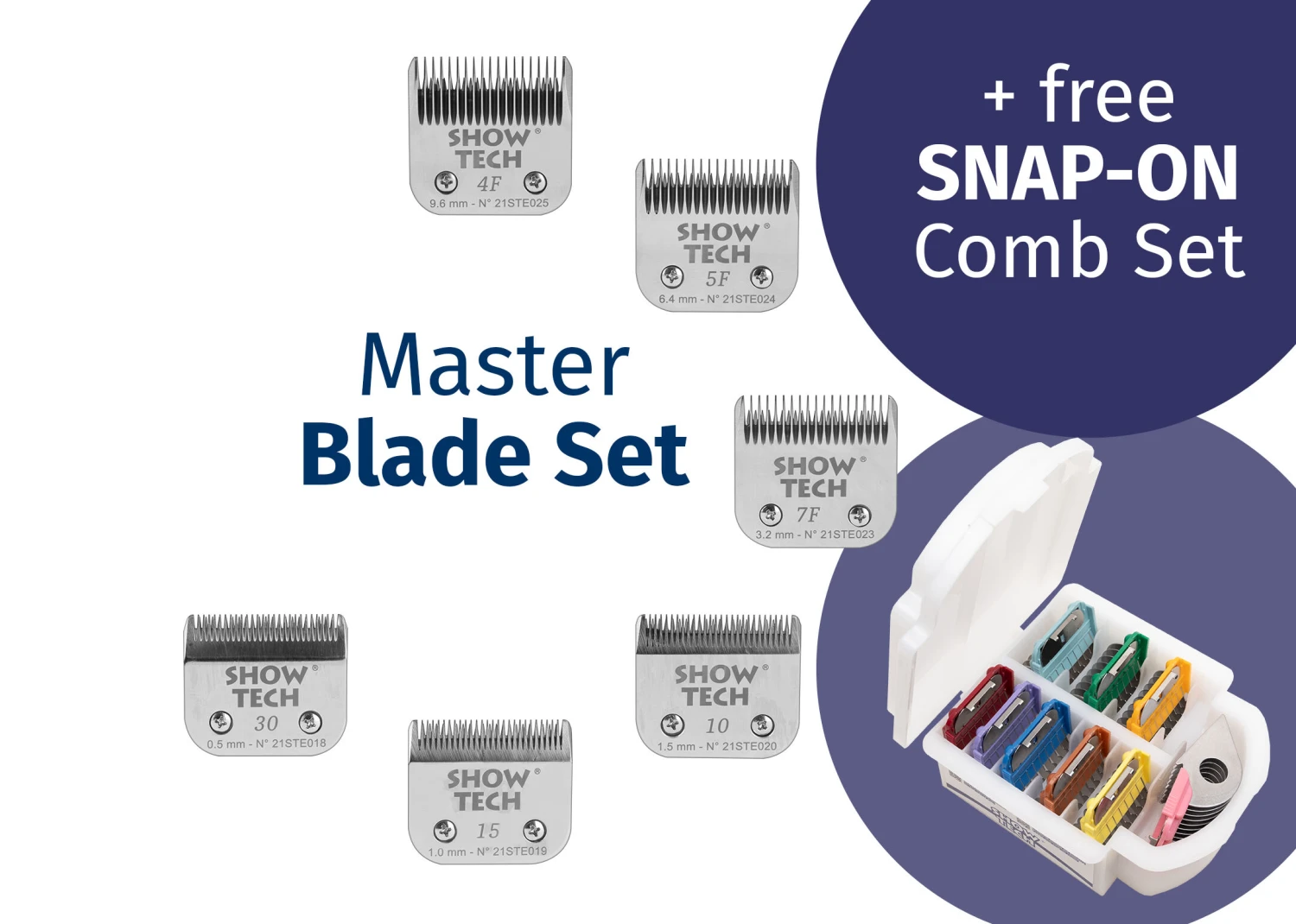 Show Tech Pro Blades Master Blade Set 6 Pieces 3 Show Tech Pro Blades Master Blade Set 6 Pieces