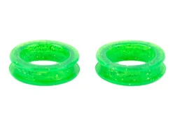 Show Tech Finger Ring 22 Mm Green Glitter Scissor Rings 2 Pcs