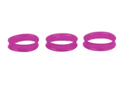 Show Tech Finger Ring 20mm Fine Purple Glitter Scissor Rings 2 Pcs