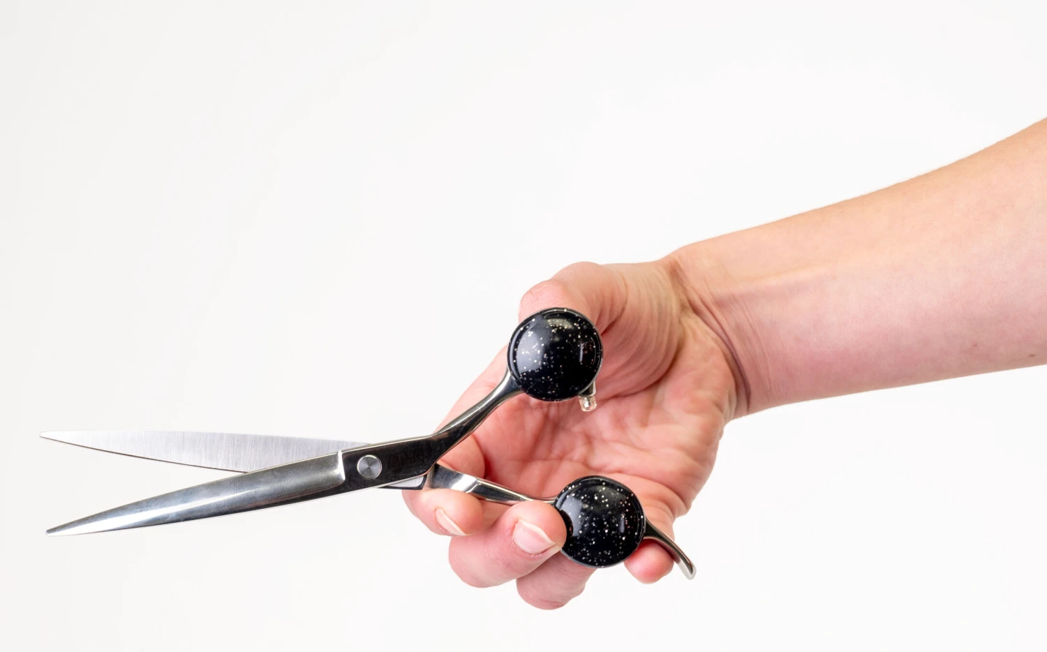 Show Tech Scissor Training Ring 2 Pcs Black Glitter 21 Mm 8 Show Tech Scissor Training Ring 2 Pcs Black Glitter 21 Mm - Image 6