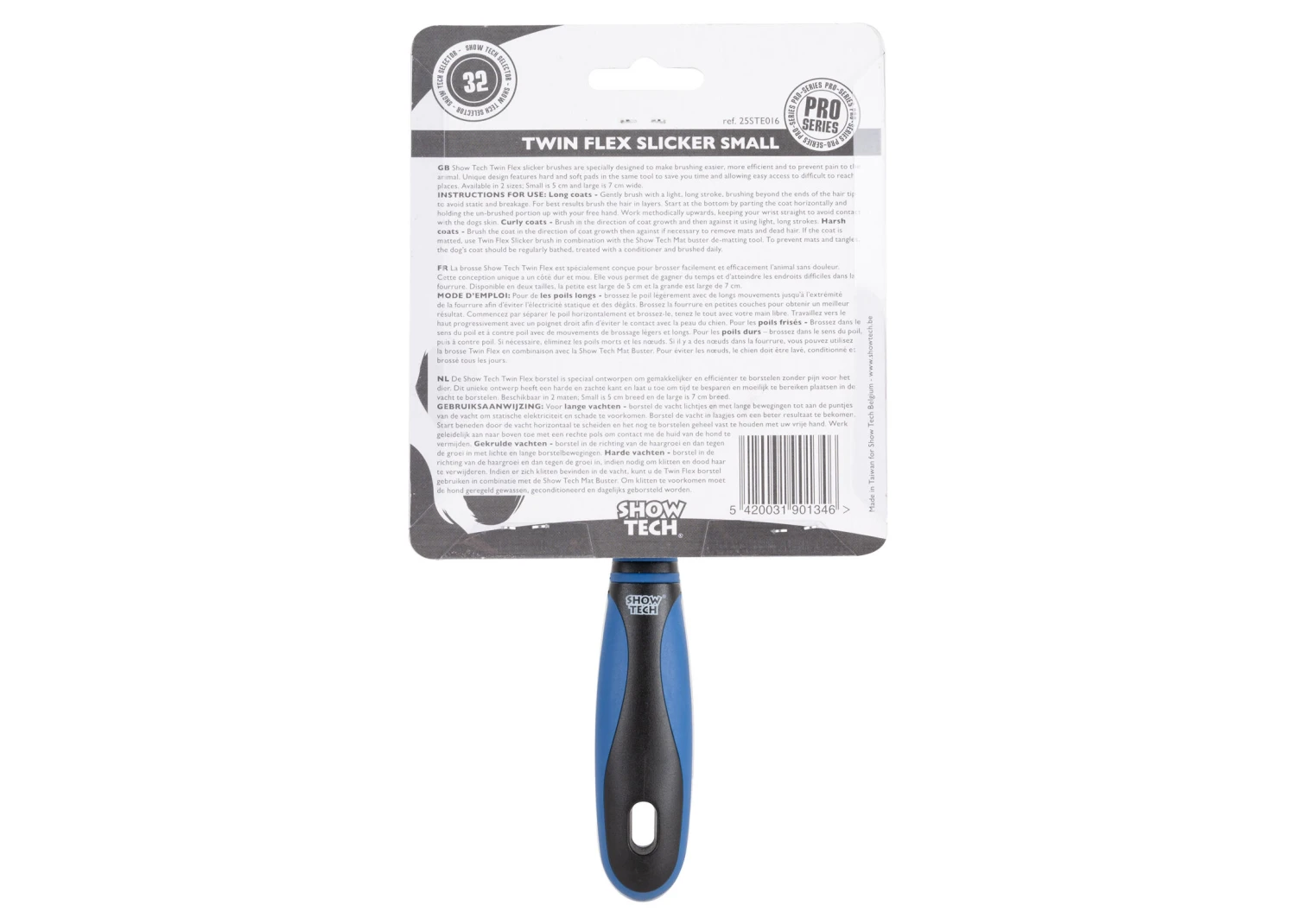 Show Tech Twin-Flex Slicker Small Slicker Brush 8 Show Tech Twin-Flex Slicker Small Slicker Brush - Image 6