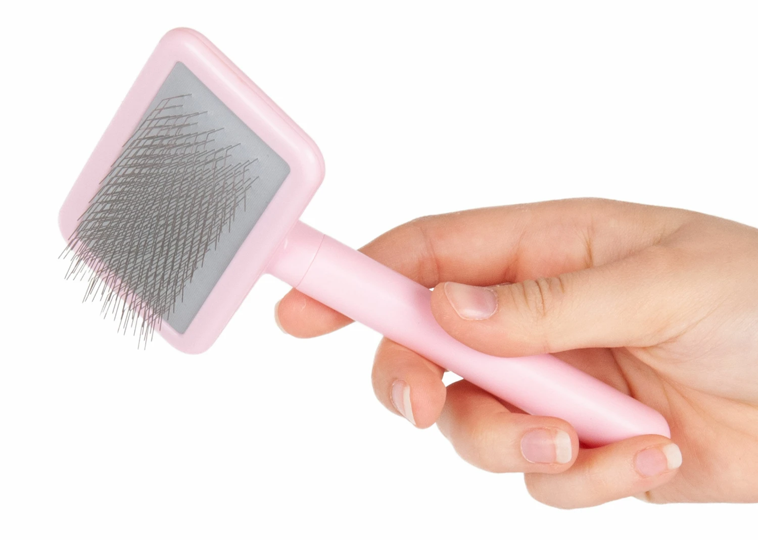 Show Tech Smooth Touch Slicker Brush Small - Pink 3 Show Tech Smooth Touch Slicker Brush Small - Pink