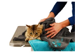 Show Tech+ Microfibre Towel Grey 56x90cm -Pawfect Care Store 33stp001 32x fn9teudb6giz1rjw