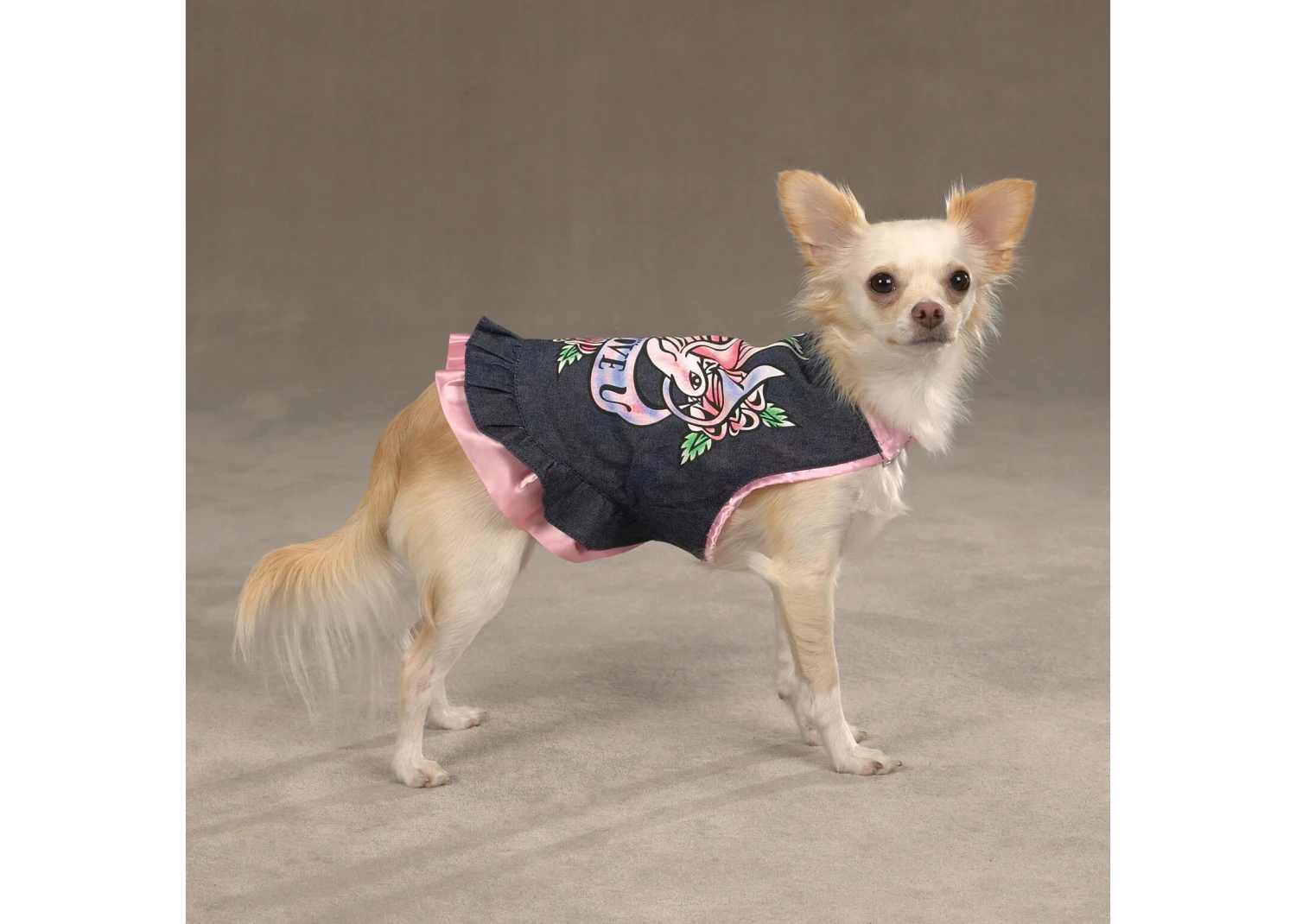 East Side Collection I Love U Denim Dress XXS - 20cm Attire 5 East Side Collection I Love U Denim Dress XXS - 20cm Attire - Image 3