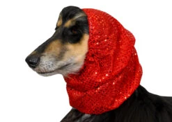 Show Tech Snood Luxe Large Fancy Red Ear Covers