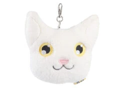 Kat Name Badge / Coin Case Holder White