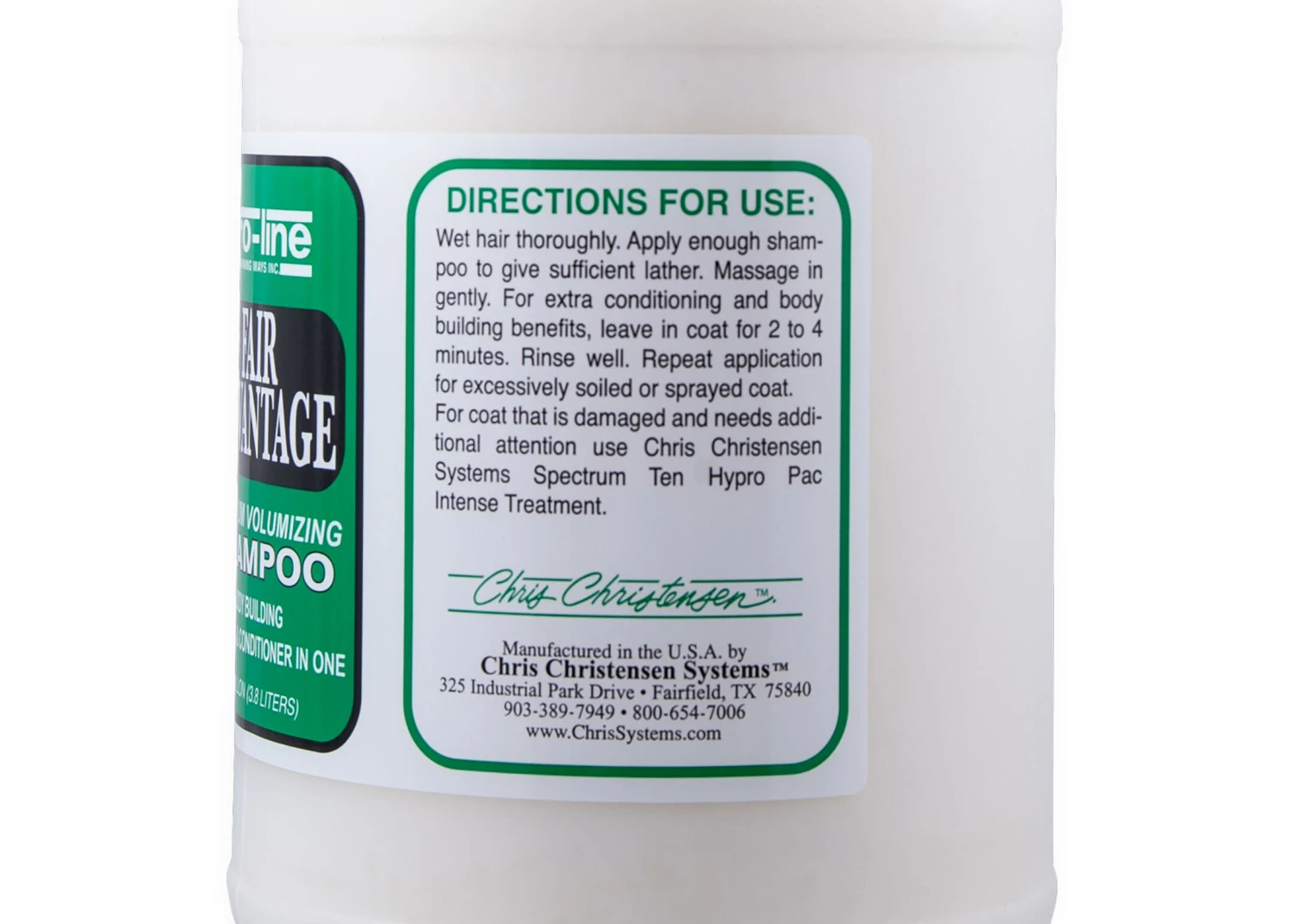 Chris Christensen Systems Pro Line Fair Advantage Shampoo 3.8 L 7 Chris Christensen Systems Pro Line Fair Advantage Shampoo 3.8 L - Image 5