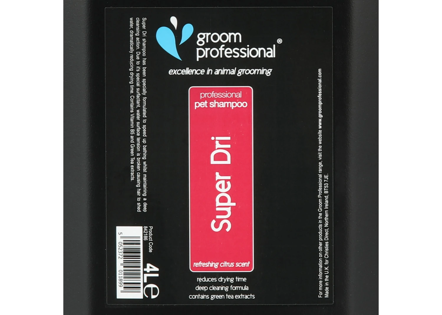 Groom Professional Super Dri Shampoo 4 L 4 Groom Professional Super Dri Shampoo 4 L - Image 2