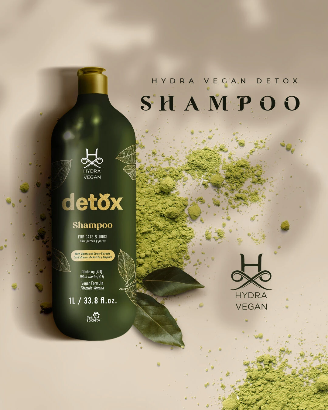 Hydra Vegan Detox Shampoo 1 L 4 Hydra Vegan Detox Shampoo 1 L - Image 2