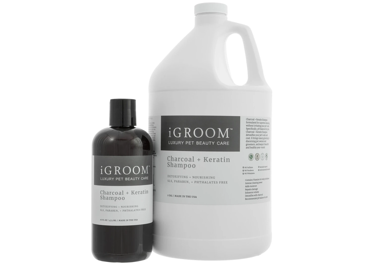 IGroom Charcoal + Keratine Shampoo 3.8 L 4 IGroom Charcoal + Keratine Shampoo 3.8 L - Image 2