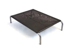 Hi-K9 Raised Bed Grey Frame Mesh Brown XL