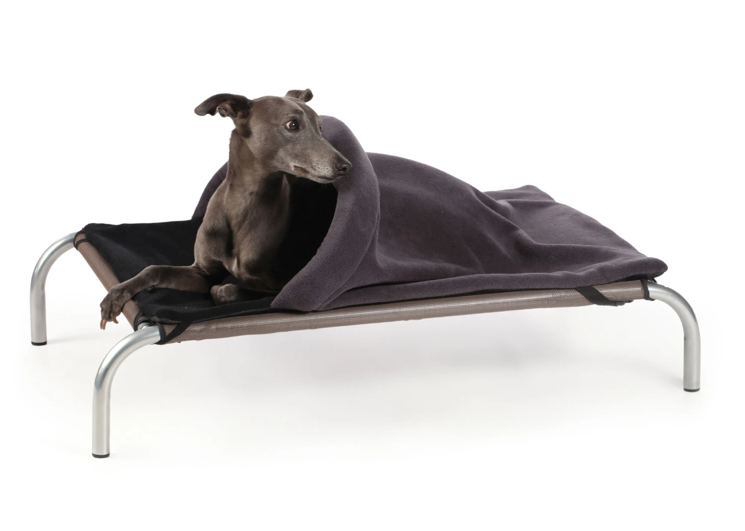 Hi-K9 Snuggle Tunnel For Bed Black-Grey S 4 Hi-K9 Snuggle Tunnel For Bed Black-Grey S - Image 2