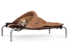 Hi-K9 Snuggle Tunnel For Bed Chocolate-Tan XL