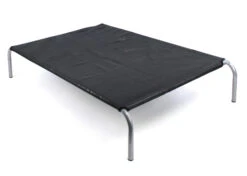 Hi-K9 Raised Bed Grey Frame Mesh Black XXL