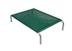 Hi-K9 Raised Bed Grey Frame Mesh Green XXL