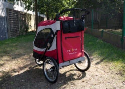 Petstro Large 3-Wheel Buggy, Red/Grey -Pawfect Care Store 63pst022 4 qno2inllyez2x0sv