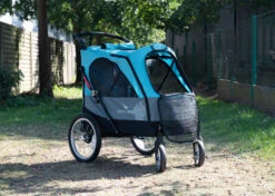 Petstro Large 4-Wheel Buggy,Turquoise/Grey -Pawfect Care Store 63pst023 3 xx874ltnjeb1yvhz