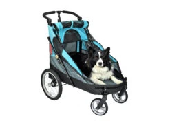Petstro Large 4-Wheel Buggy,Turquoise/Grey -Pawfect Care Store 63pst023 6 xzaewzw6s8ncktuw