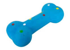 Chuckle City Squeaky Bone With Spots Latex 17 Cm