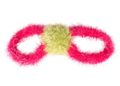 Oomaloo Tug-a-Roo With A Large Squeaker Medium Pink And Green 30 Cm