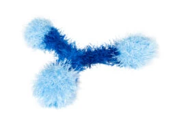 Oomaloo Trio Tugger With 3 Balls And Squeakers Medium Light Blue & Blue 12 Cm