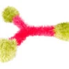 Oomaloo Trio Tugger With 3 Balls And Squeakers Large Pink & Green 16 Cm -Pawfect Care Store 64oom011 dscogcjdxtiodbuw