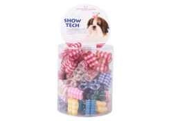 Show Tech Fancy Tartan Bows With Elastic 36 Pcs Bows