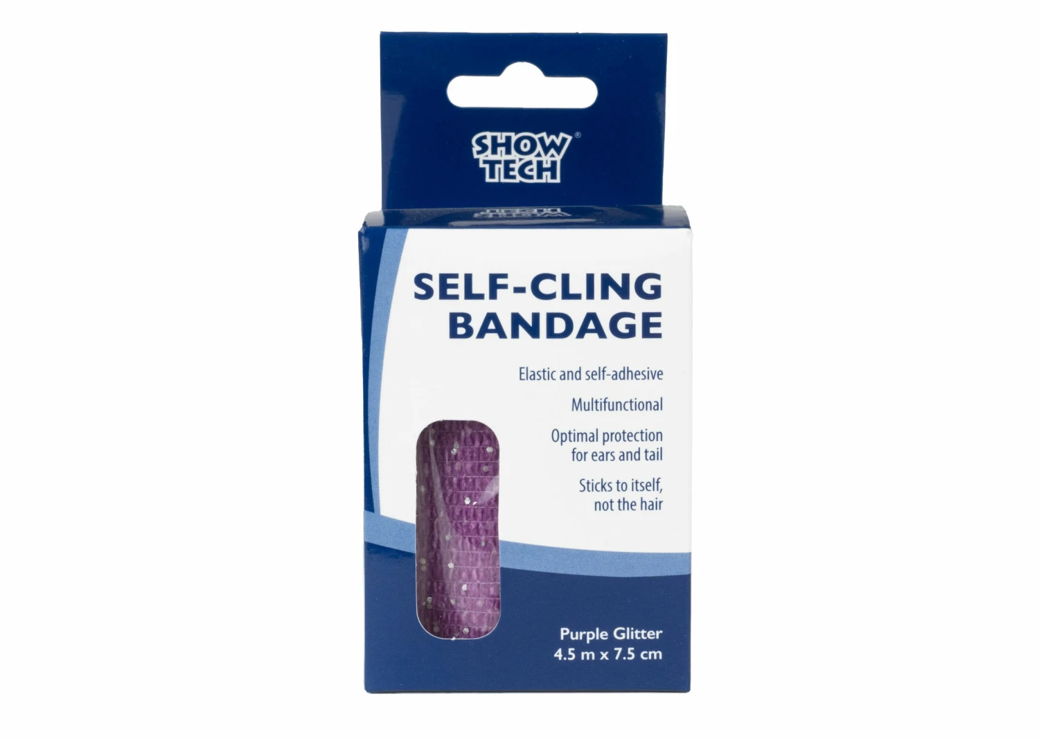 Show Tech Self-Cling Bandage Purple Glitter 4.5 M X 7.5 Cm 4 Show Tech Self-Cling Bandage Purple Glitter 4.5 M X 7.5 Cm - Image 2