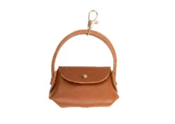 The Sentinel Poop Bag Holder Leather Cognac