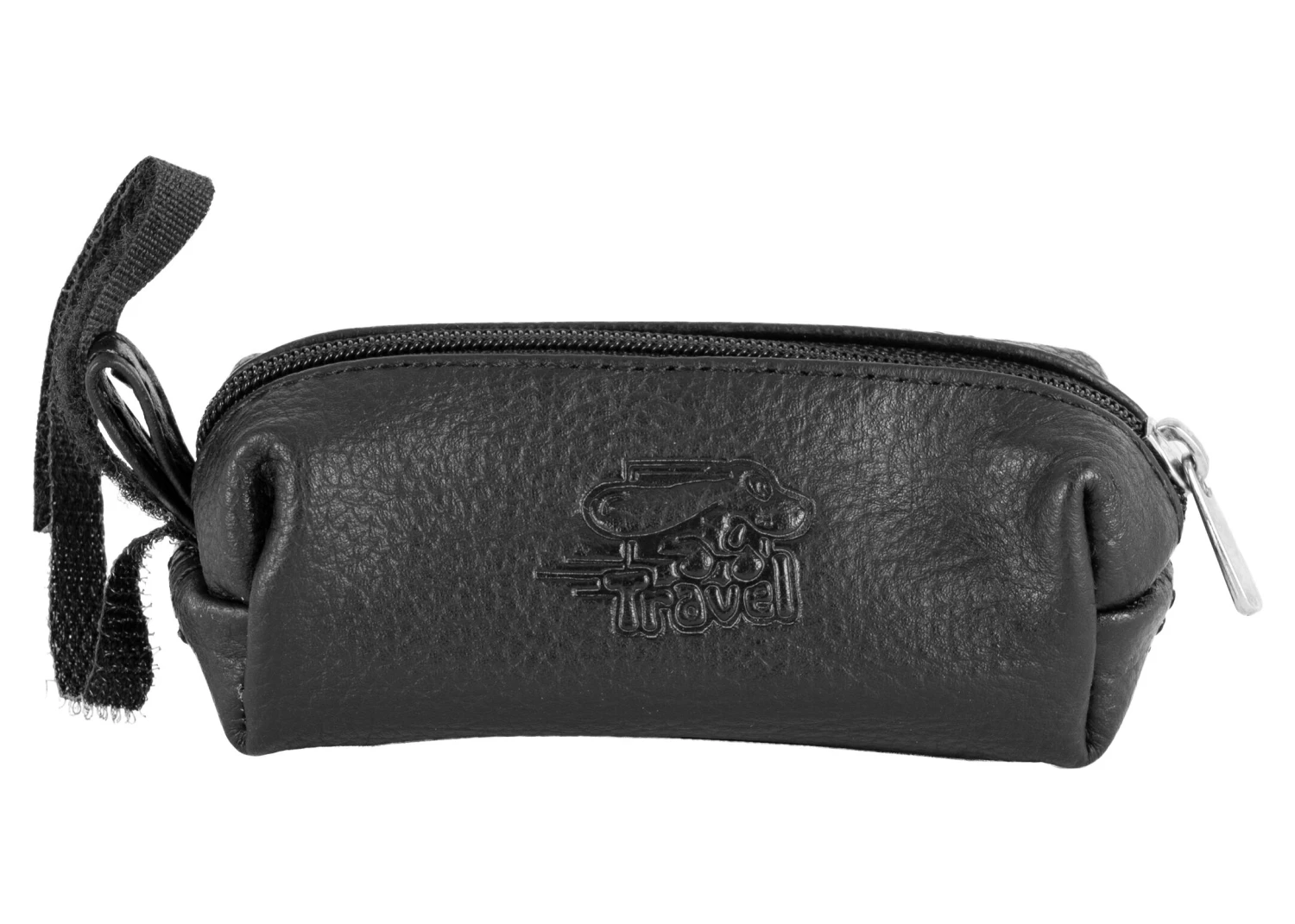 Travel Poop Bag Holder Leather - Black 3 Travel Poop Bag Holder Leather - Black