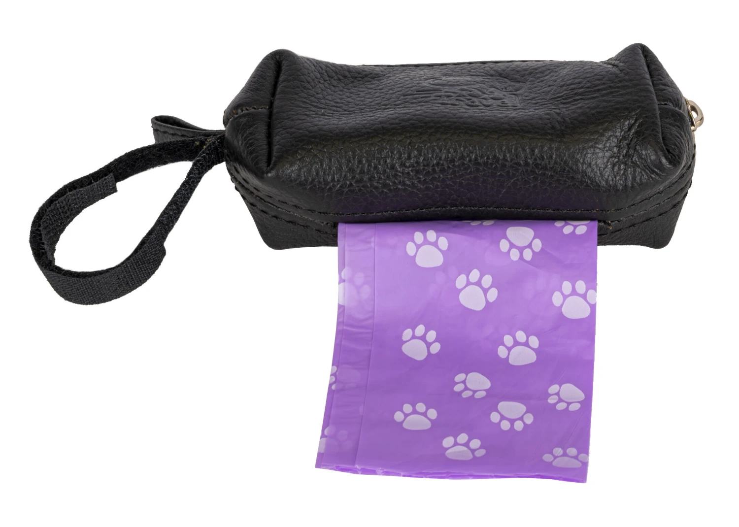 Travel Poop Bag Holder Leather - Black 7 Travel Poop Bag Holder Leather - Black - Image 5