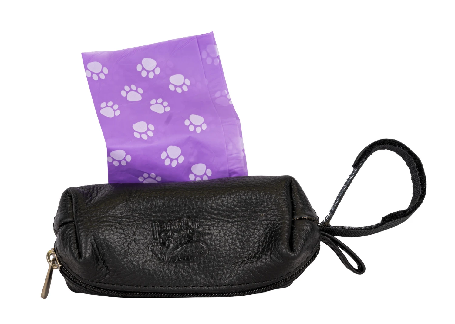 Travel Poop Bag Holder Leather - Black 6 Travel Poop Bag Holder Leather - Black - Image 4