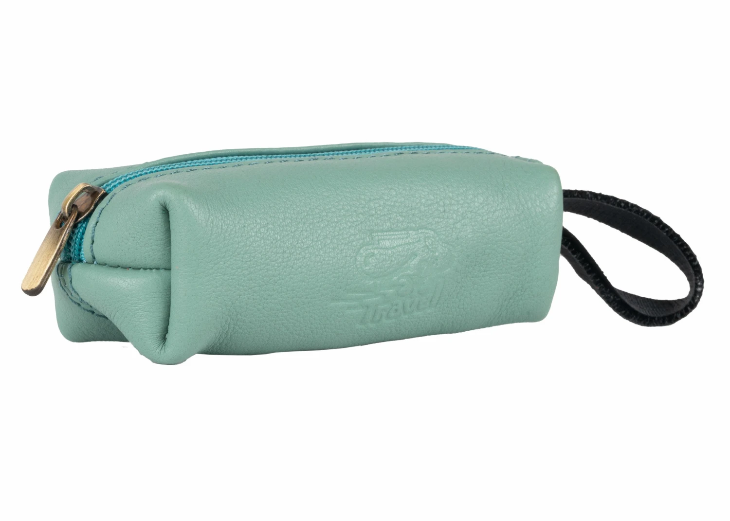 Travel Poop Bag Holder Leather - Mint Green 4 Travel Poop Bag Holder Leather - Mint Green - Image 2