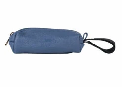 Travel Poop Bag Holder Leather - Cobalt Blue