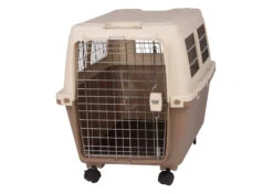 Show Tech Globetrotter Animal Transport Box With Wheels L 80 X 56 X H 58.5 Cm
