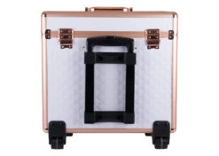 Groom-X Grooming Case 2 Wheels And Telescopic Handle - Diamond Pattern White -Pawfect Care Store 85grx033 4