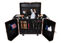 Groom-X Grooming Case 2 Wheels And Telescopic Handle - Diamond Pattern White -Pawfect Care Store 85grx033 5