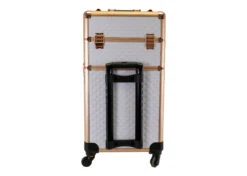 Groom-X Grooming Case XL 2-in-1 4 Wheels And Telescopic Handle Diamond Pattern White -Pawfect Care Store 85grx039 5