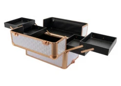 Groom-X Grooming Case XL 2-in-1 4 Wheels And Telescopic Handle Diamond Pattern White -Pawfect Care Store 85grx039 9