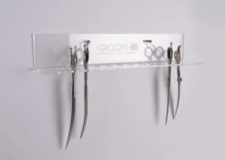 Groom-X Wall Mounted Plexi Scissor Holder For 12 Scissors -Pawfect Care Store 85grx048 sqcnmtmdtlidxsno