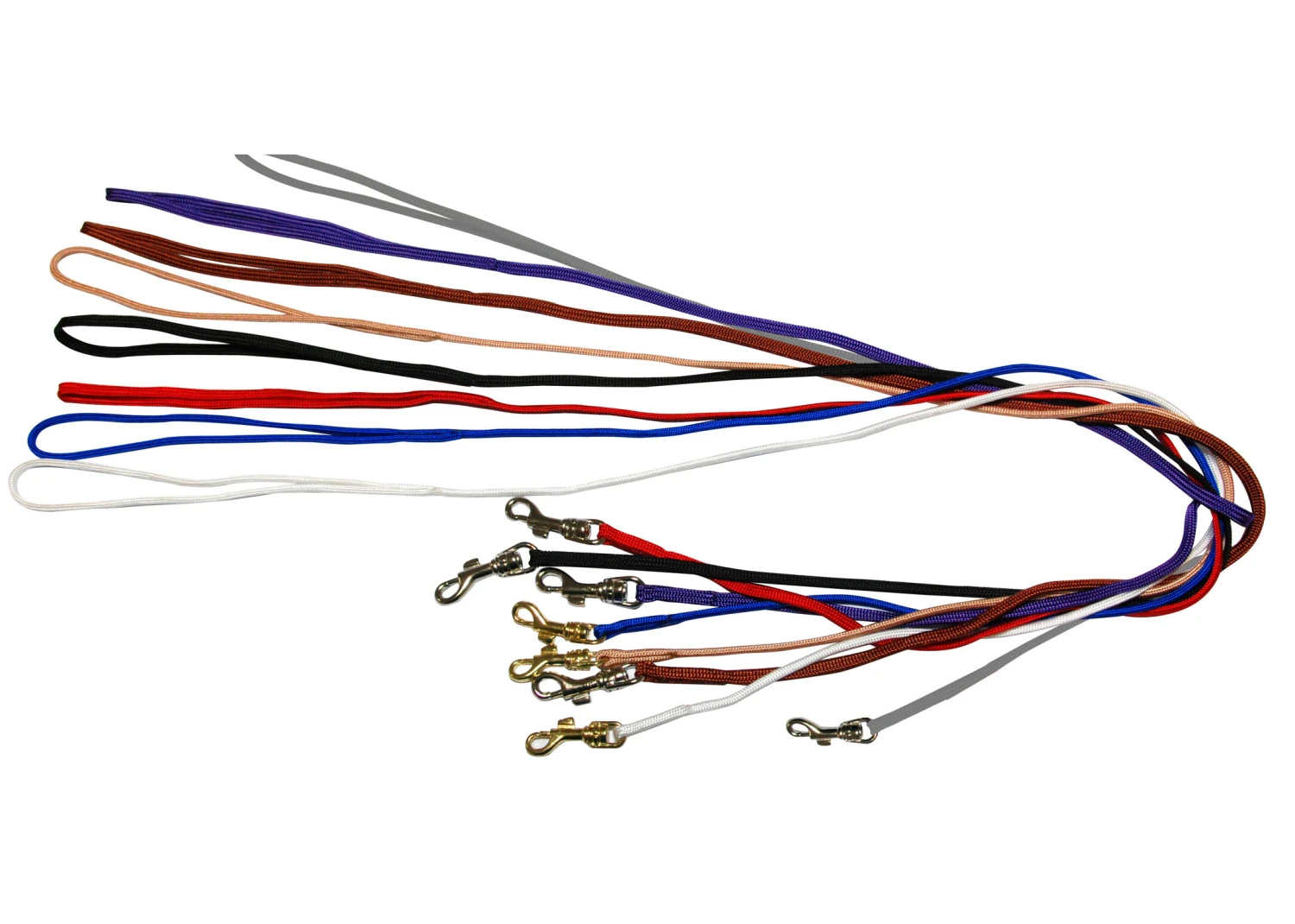 Show Tech Nylon Lead With Silver Hook Brown 0.7x84cm Show Lead 3 Show Tech Nylon Lead With Silver Hook Brown 0.7x84cm Show Lead