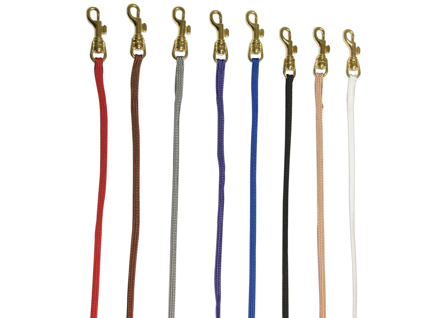 Show Tech Nylon Lead With Gold Hook Tan 0.7x84cm Show Lead 3 Show Tech Nylon Lead With Gold Hook Tan 0.7x84cm Show Lead