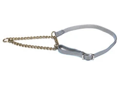 Show Tech Collar Nylon Half Check Grey 0.7x(20-35cm) Show Collar