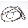 Show Tech Nylon Show Lead 70cm Brown With Swarovski Beads Mixed Colours (max 40cm)