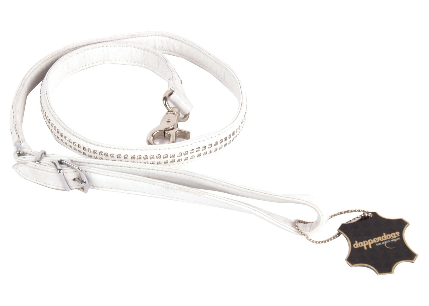 Dapper Dogs Lead Jewel White 1,9 X 100cm Lead 3 Dapper Dogs Lead Jewel White 1,9 X 100cm Lead